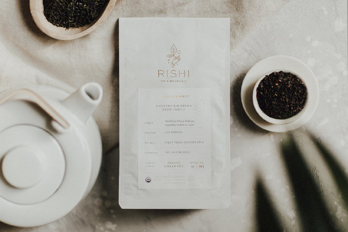 rishi tea & botanicals 茶品牌logo设计及包装设计