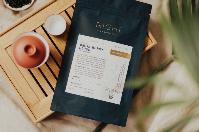 rishi tea & botanicals 茶品牌logo设计及包装设计