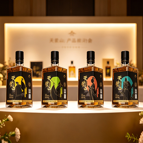 打破⻩酒审美同质化，重构北⽅⻩酒的东⽅⽂脉表达｜天蒙⼭⻩酒包装设计