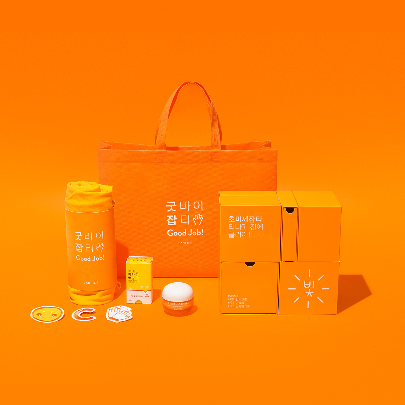 LANEIGE Radian C Cream Press Kit 兰芝包装设计