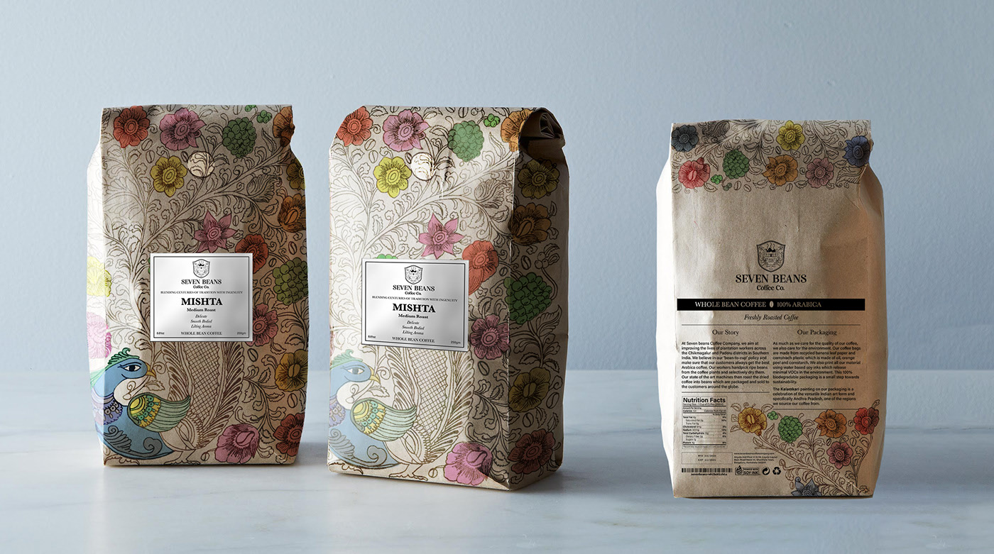 咖啡包装设计 Coffee Bean Packaging - Sustainable Packaging Design