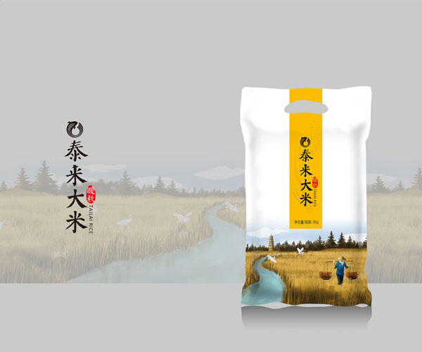 泰来大米包装设计-优质大米首选