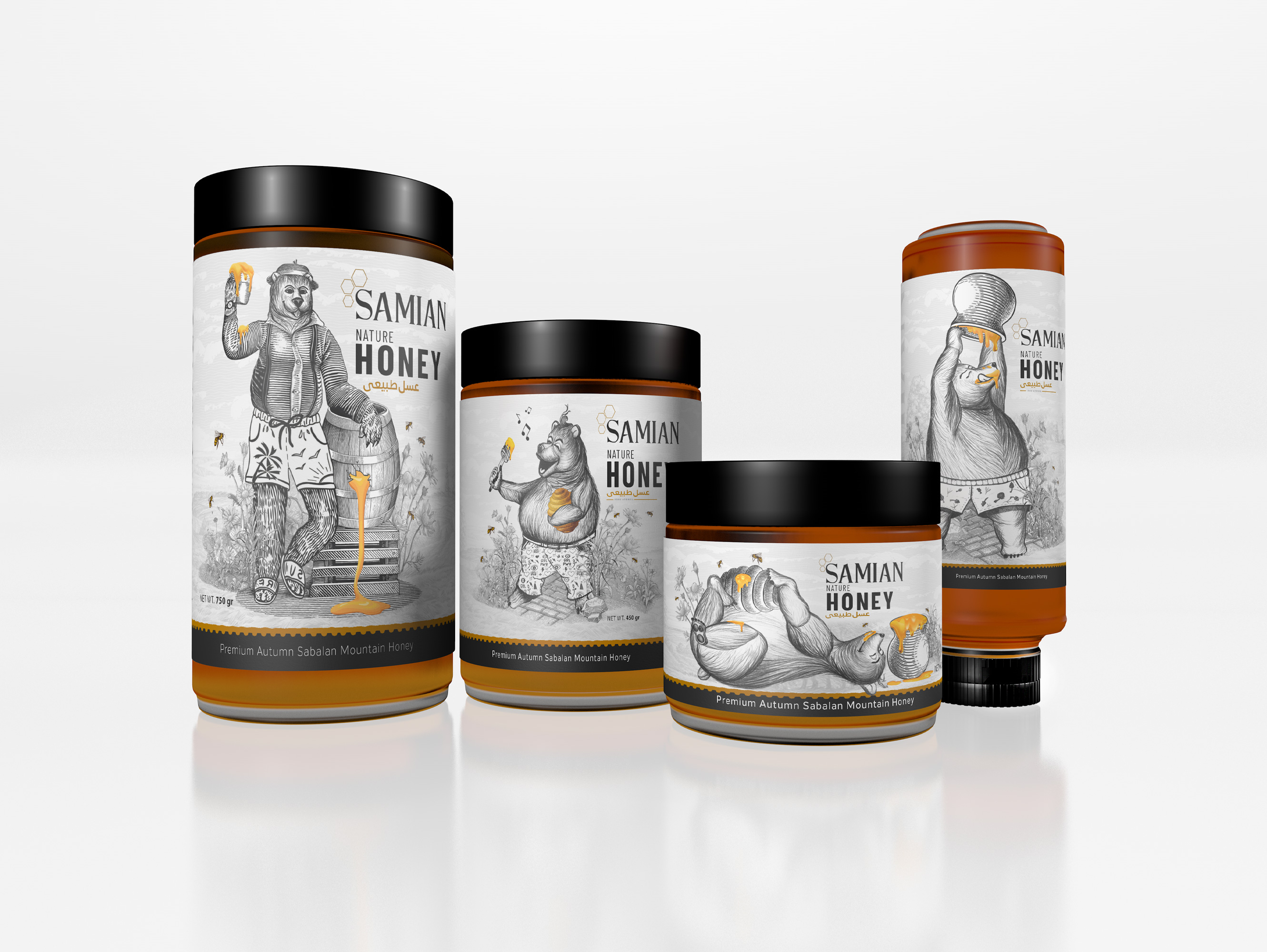 国际包装设计分享|萨米安蜂蜜包装设计