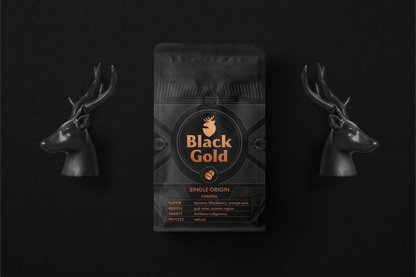 Blackgold咖啡品牌和产品包装设计