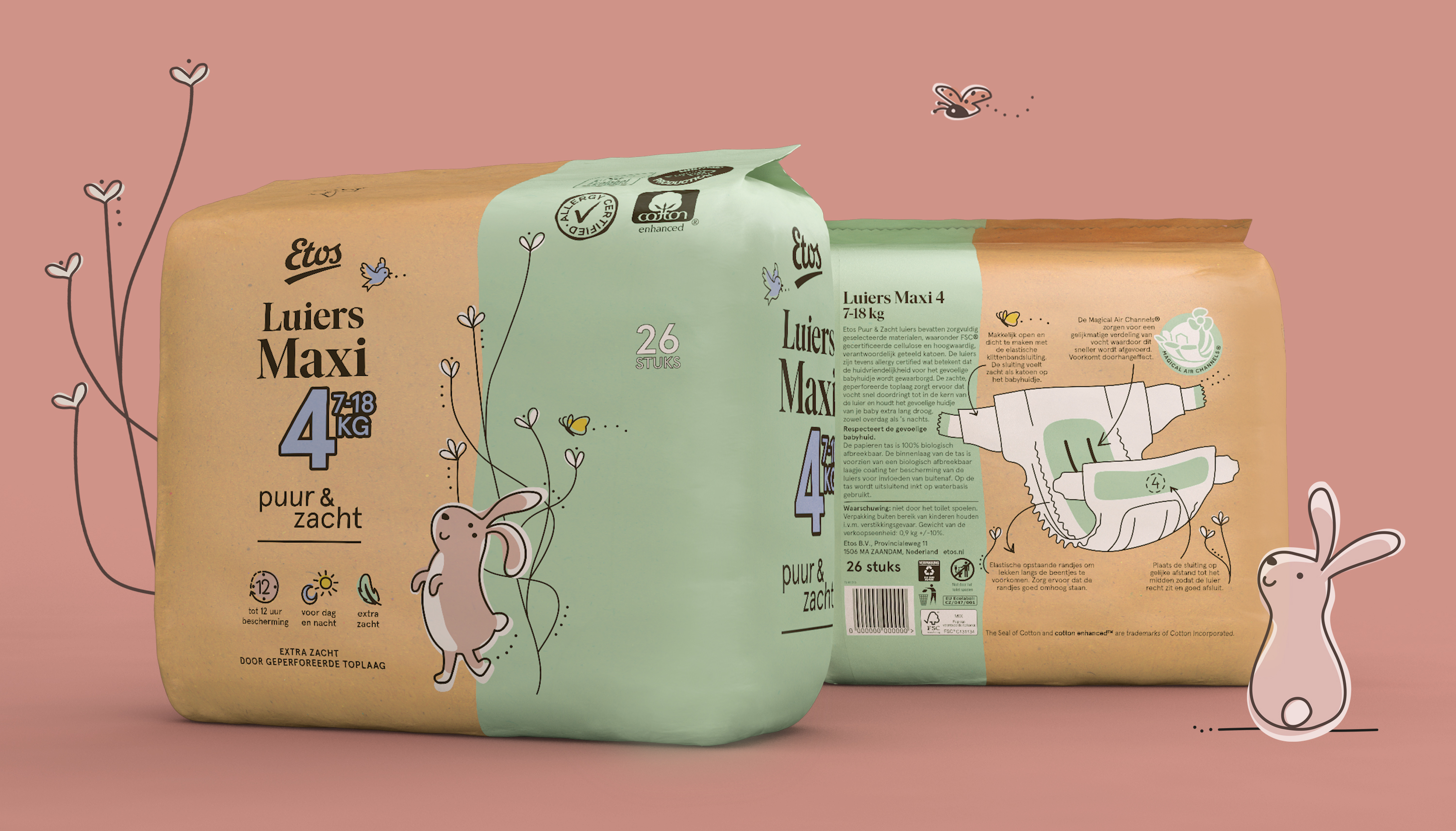 国际包装设计分享|Etos纸尿裤包装设计欣赏