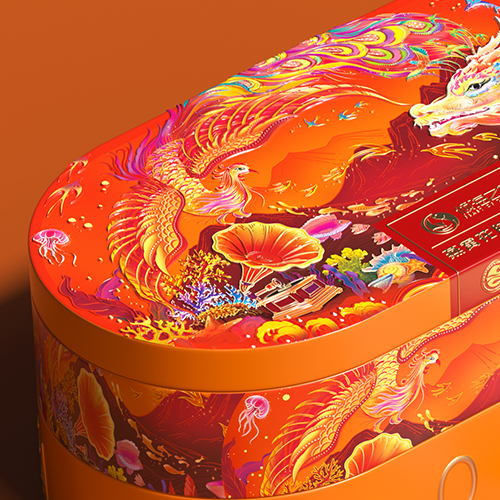 西林设计 X 倾海之宴 龙年礼盒包装设计产品系列（燕窝包装设计）