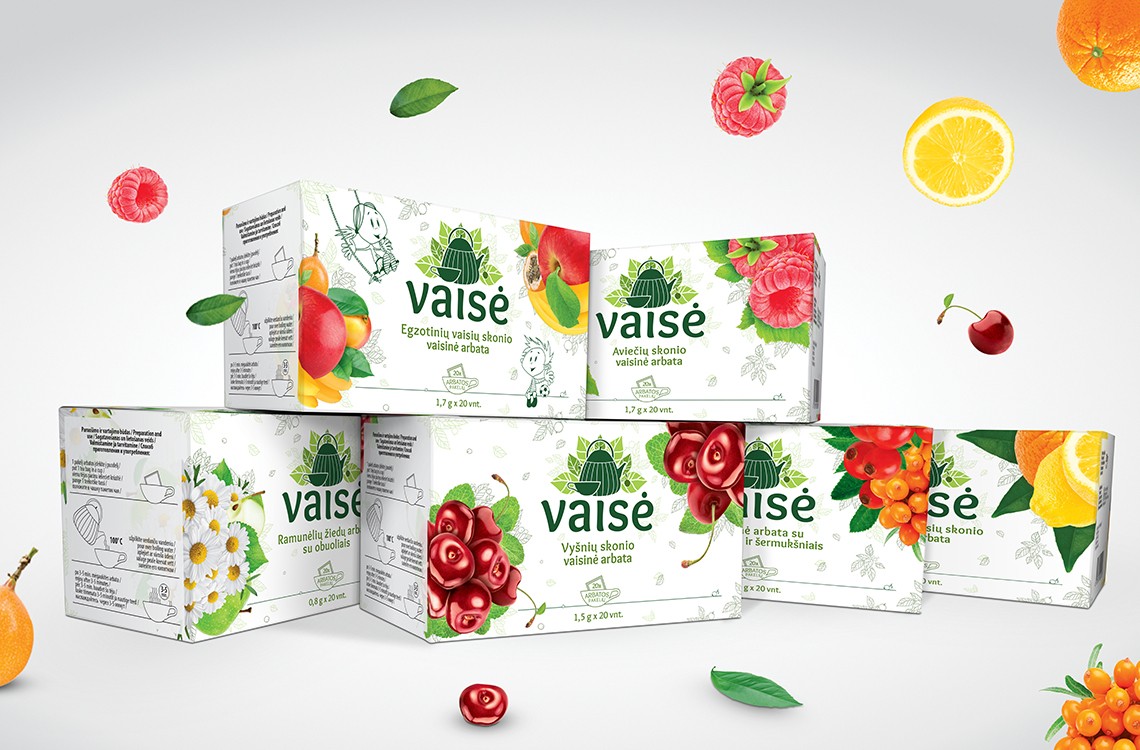 立陶宛vaise水果茶品牌与系列产品包装设计