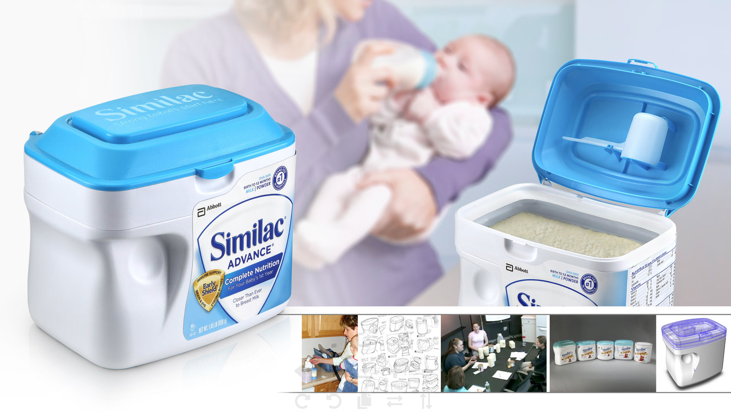 奶粉罐不合理设计与如何升级好婴儿奶粉包装罐设计