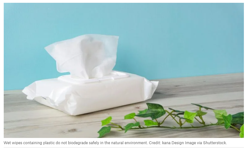 环保包装：英国将禁止含塑料湿巾