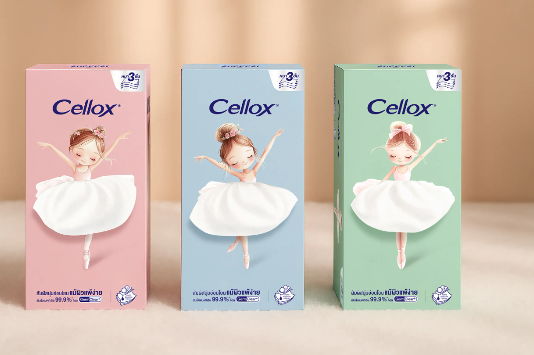 Cellox纸巾包装设计欣赏